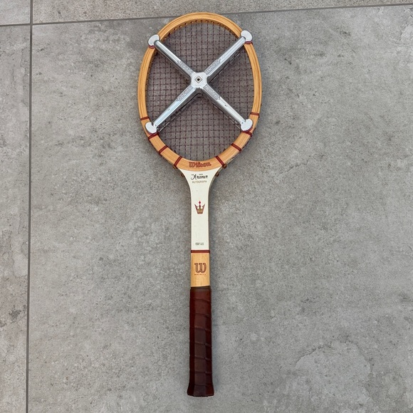 Vintage Wilson Jack Kramer autograph tennis racket 4 5/8 Zephyr clamp - Picture 2 of 12